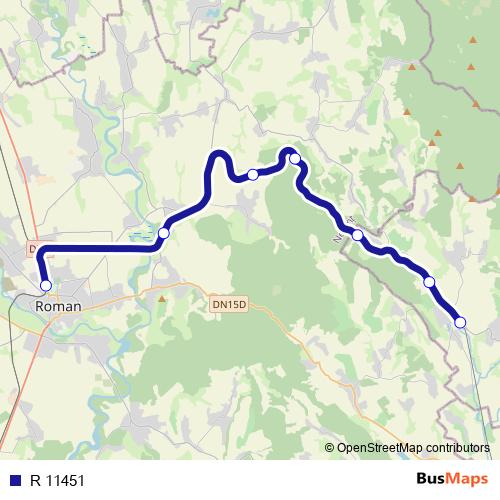 R 11451 rail Line Map