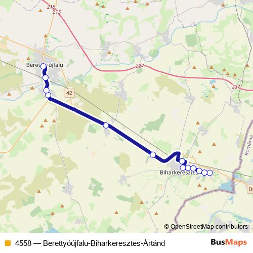 4558 bus Line Map