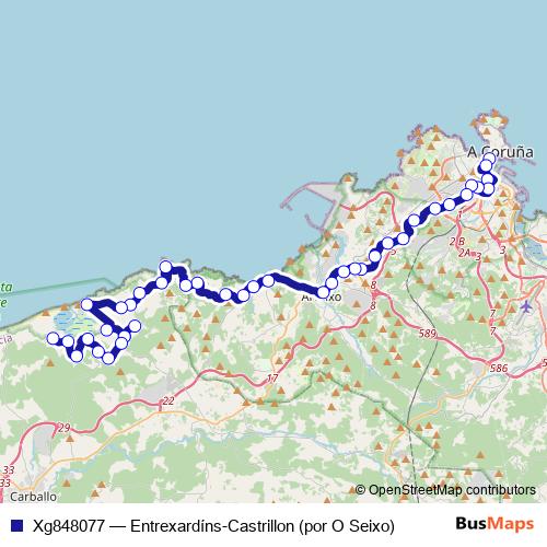 Xg848077 bus Line Map