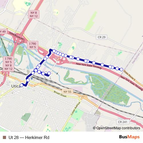 Ut 28 bus Line Map