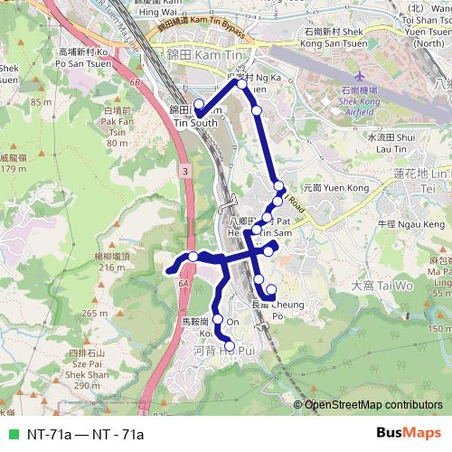 NT-71a bus Line Map