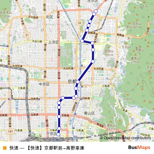 快速 bus Line Map