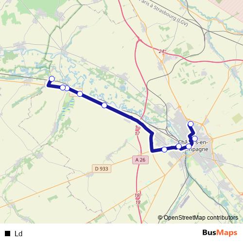 Ld bus Line Map