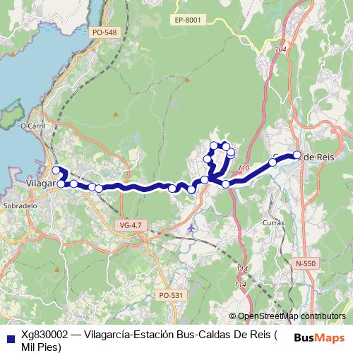 Xg830002 bus Line Map