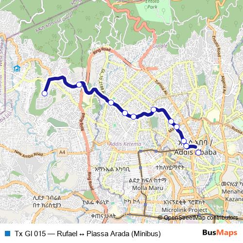 Tx Gl 015 bus Line Map