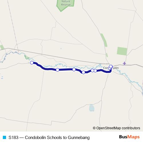 S183 bus Line Map