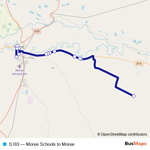 S183 bus Line Map