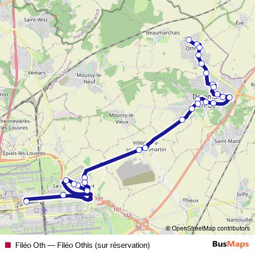 Filéo Oth bus Line Map