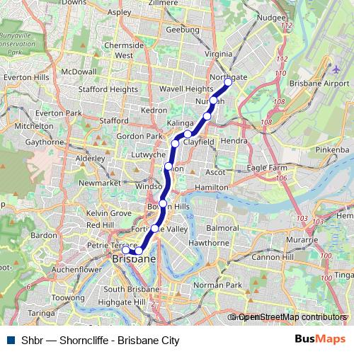 Shbr rail Line Map