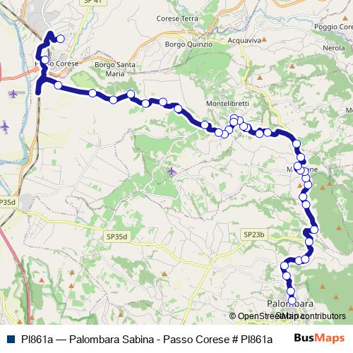 Pl861a bus Line Map