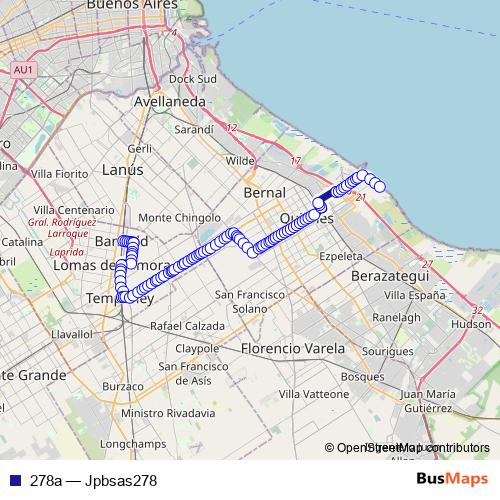 278a bus Line Map