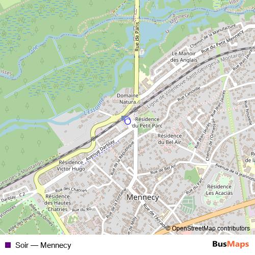 Soir bus Line Map