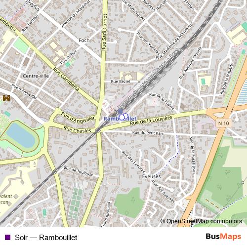 Soir bus Line Map