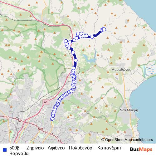 509β bus Line Map