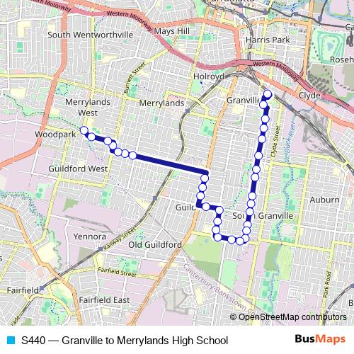 S440 bus Line Map