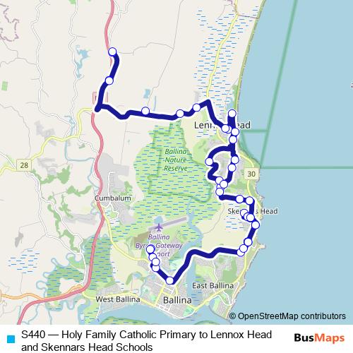 S440 bus Line Map