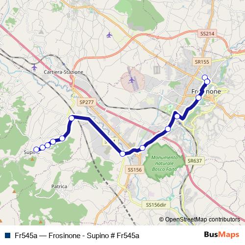 Fr545a bus Line Map