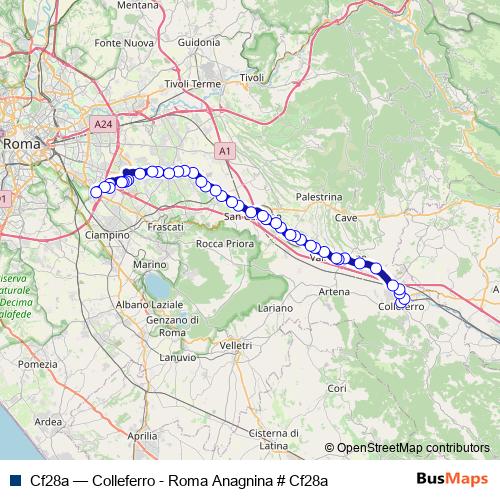 Cf28a bus Line Map
