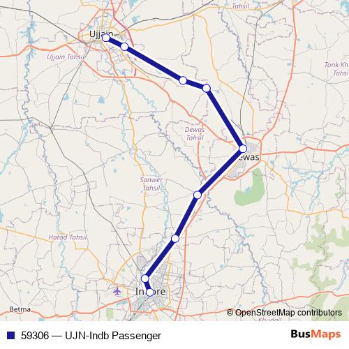 59306 rail Line Map