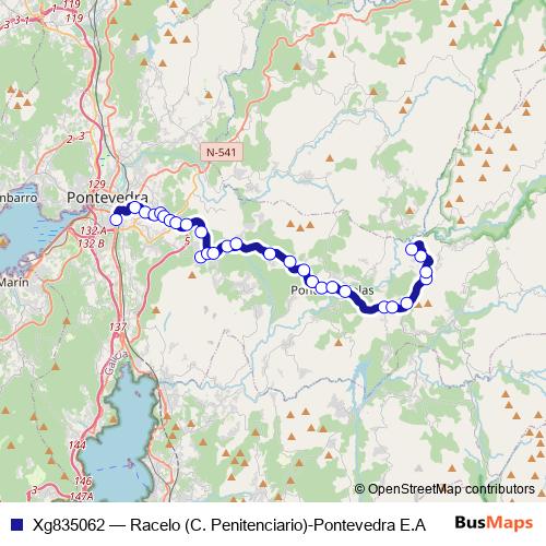Xg835062 bus Line Map