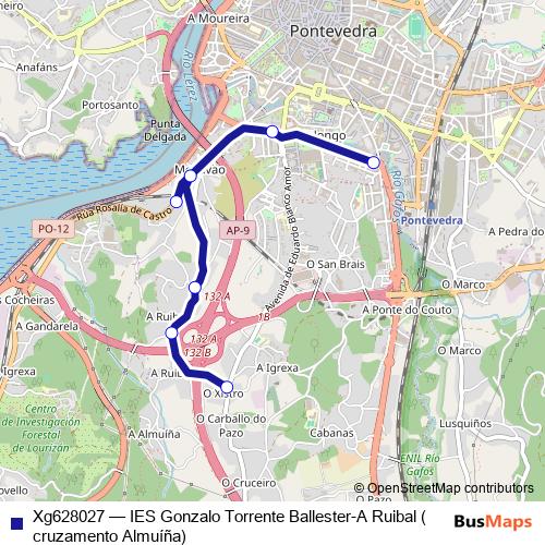 Xg628027 bus Line Map