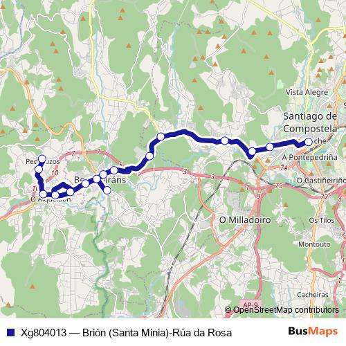 Xg804013 bus Line Map