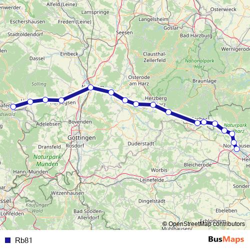 Rb81 rail Line Map