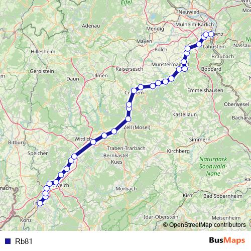 Rb81 rail Line Map