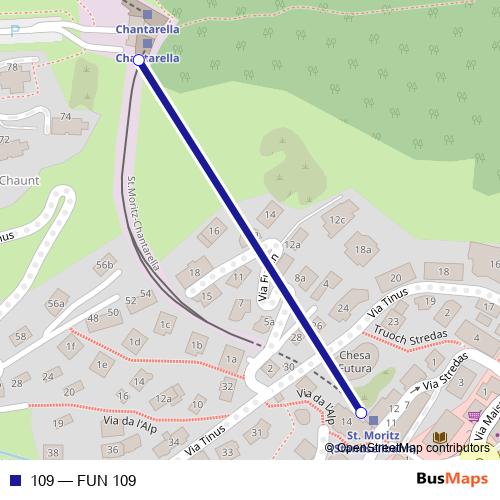 109 funicular Line Map