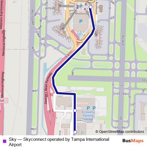 Sky tram Line Map