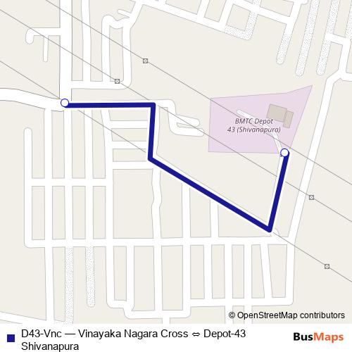 D43-Vnc bus Line Map