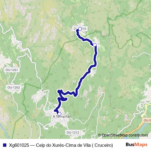 Xg601025 bus Line Map
