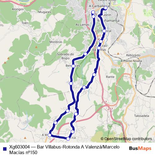 Xg603004 bus Line Map
