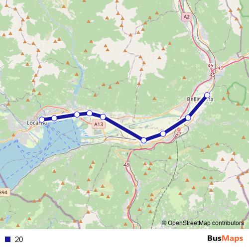 20 rail Line Map