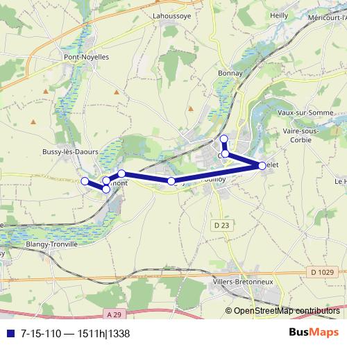 7-15-110 bus Line Map
