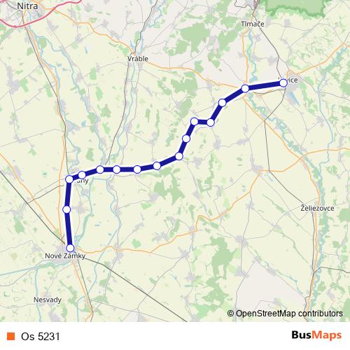 Os 5231 rail Line Map