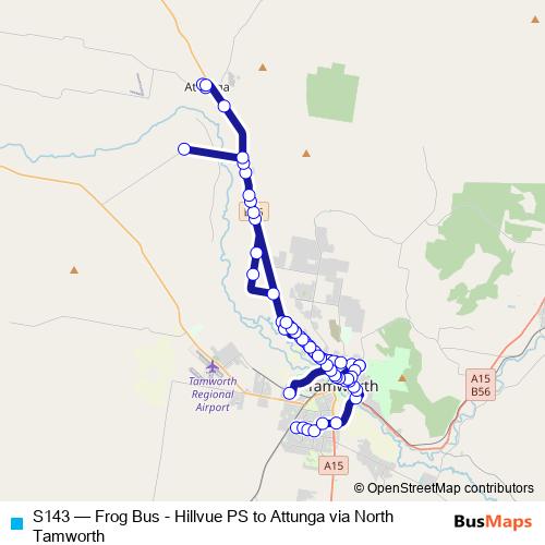 S143 bus Line Map