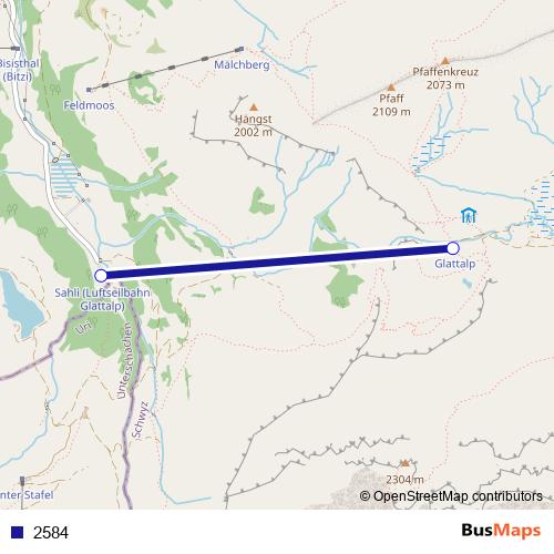 2584 cable-car Line Map