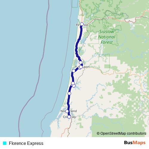 Florence Express bus Line Map