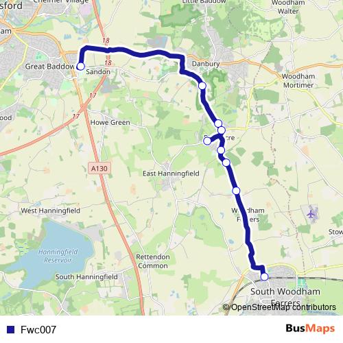 Fwc007 bus Line Map