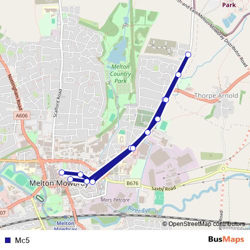 Mc5 bus Line Map