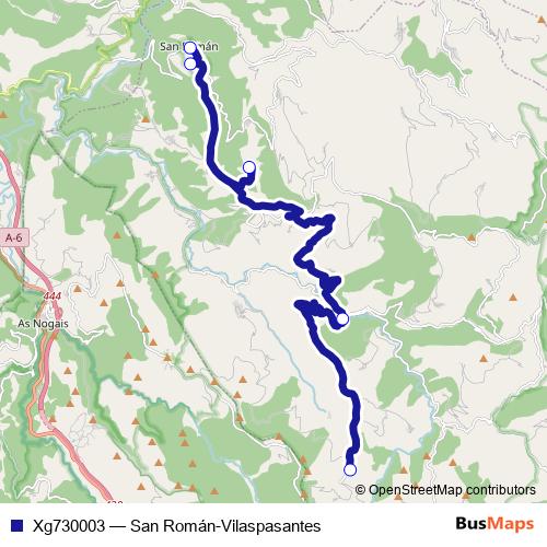 Xg730003 bus Line Map
