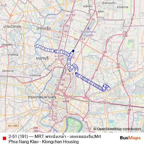 2-51 (191) bus Line Map