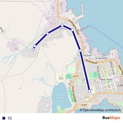 1S bus Line Map