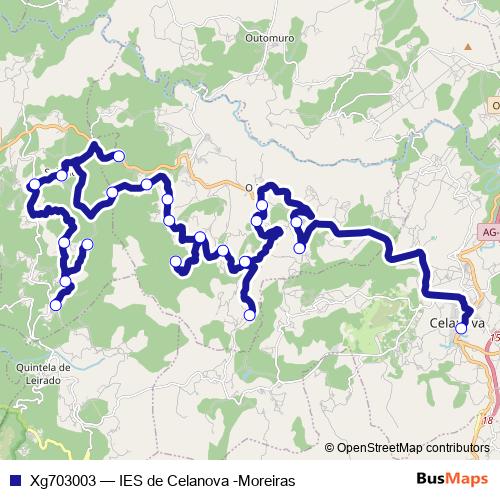 Xg703003 bus Line Map