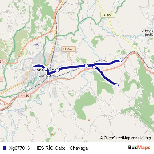 Xg677013 bus Line Map