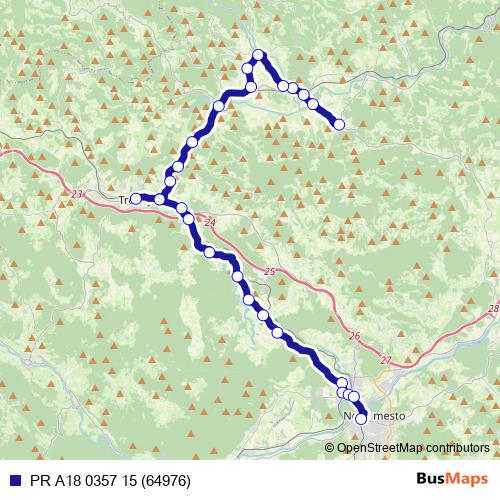 PR A18 0357 15 (64976) bus Line Map