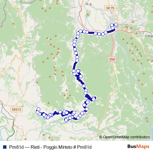 Pm81d bus Line Map