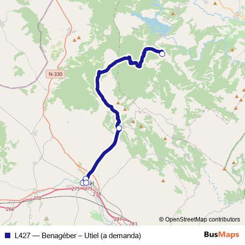 L427 bus Line Map