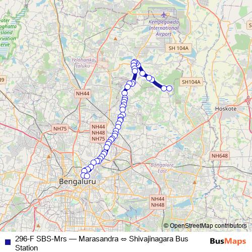 296-F SBS-Mrs bus Line Map